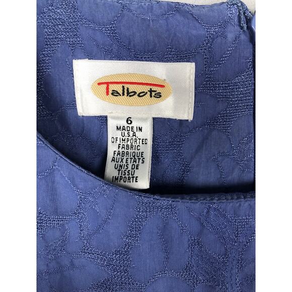 Talbots Women's Size 6 Floral Maxi Dress Blue - Picture 3 of 10